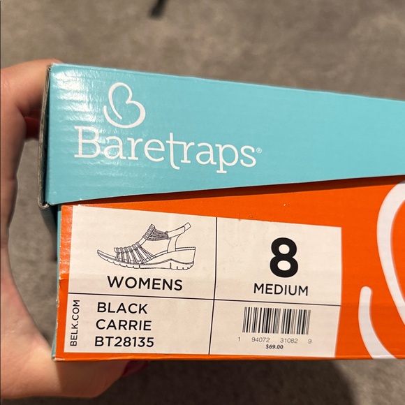 BareTraps Black Strappy Sandals - Picture 10 of 11